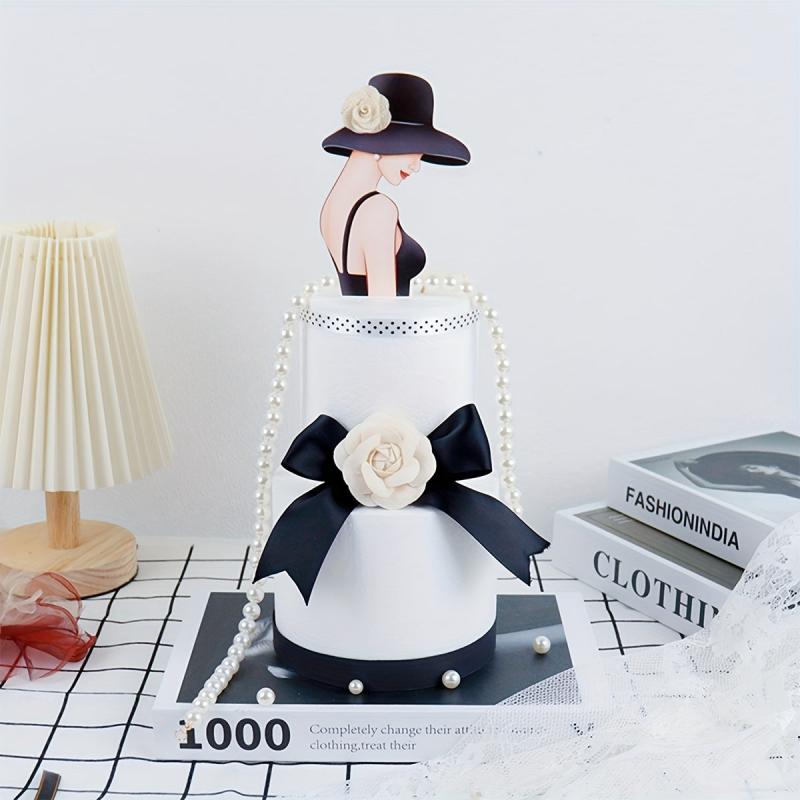 Goddess Head Cake Topper Card Cake Decoration