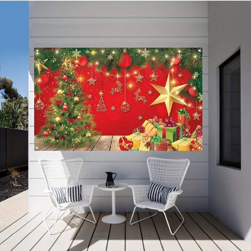 Merry Christmas Party Banner 109x179 cm