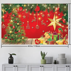 Merry Christmas Party Banner 109x179 cm