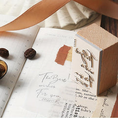 8pcs Vintage English Newspaper Text Stamp Wooden Rubber Stamps Scrapbooking DIY