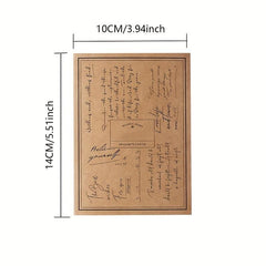 8pcs Vintage English Newspaper Text Stamp Wooden Rubber Stamps Scrapbooking DIY
