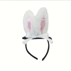 Rabbit Ear Hat Women's Top Hat Head Buckle