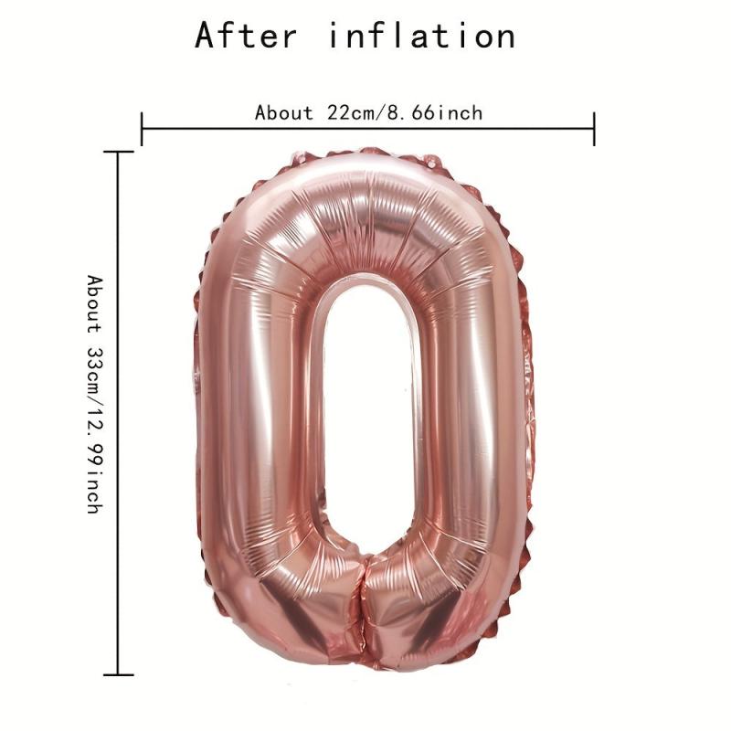 1pc Rose Golden English Alphabet Ball Aluminum Film Ball A T Balloons