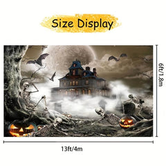 Halloween Decorated Banner 182x396cm