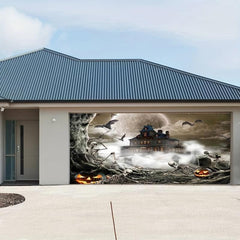 Halloween Decorated Banner 182x396cm