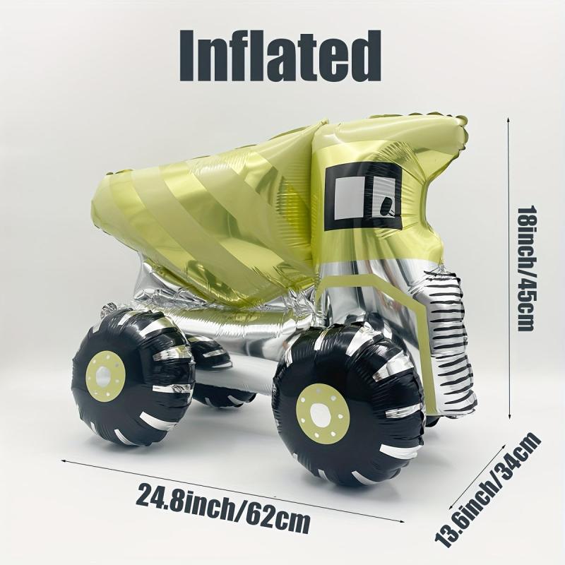 Construction Vehicle Birthday Party Decoration Set