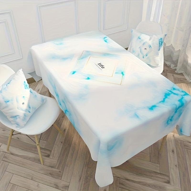 Elk Letter Table Cloth Waterproof Tea Party Decor