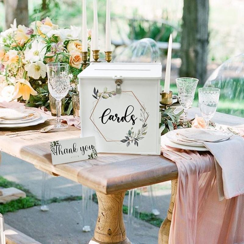 Wedding With Lock 25 91 21 08 25 91 PVC Eucalyptus DIY Envelope