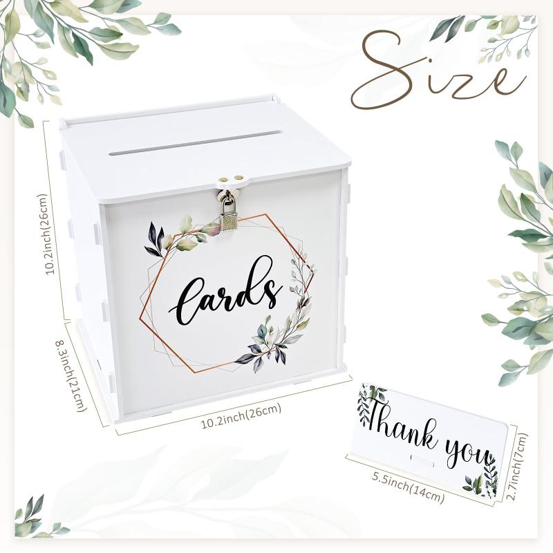 Wedding With Lock 25 91 21 08 25 91 PVC Eucalyptus DIY Envelope