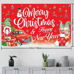 Merry Christmas Banner 109x179cm for Decorations