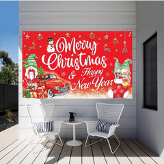 Merry Christmas Banner 109x179cm for Decorations
