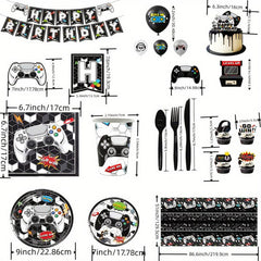 Game Theme Birthday Party Decoration Set