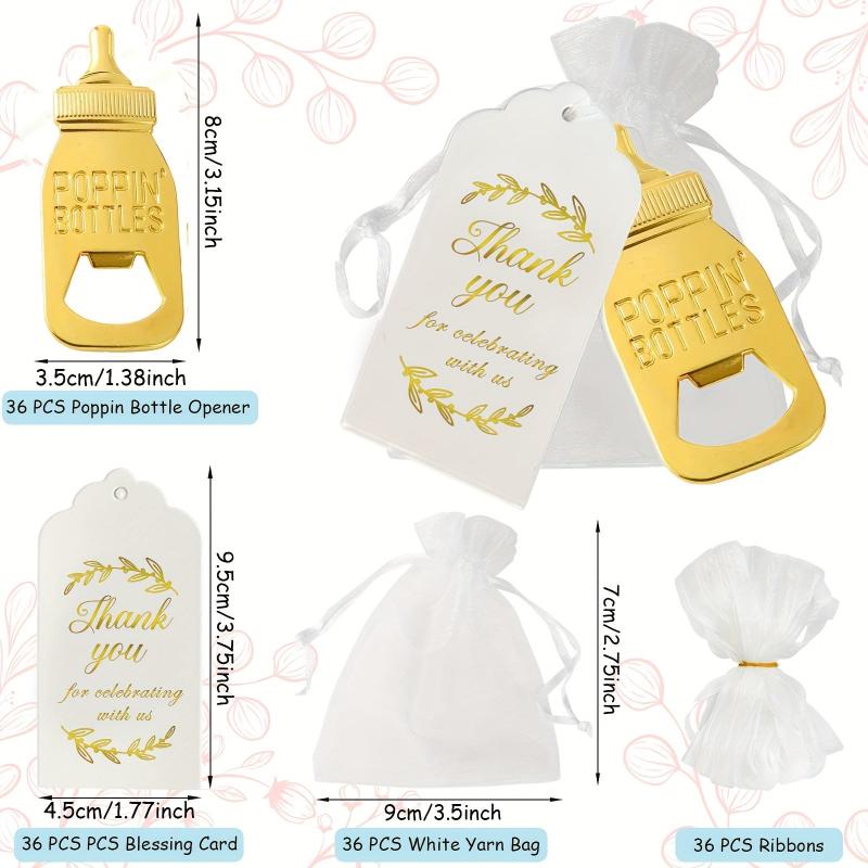 36pcs Popping Bottle Openers Baby Shower Favors For Guests