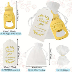 36pcs Popping Bottle Openers Baby Shower Favors For Guests