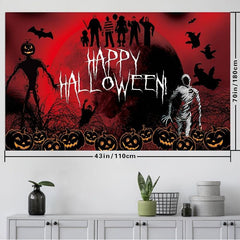 Halloween Banner Scary Happy Halloween Background Halloween Party Supplies