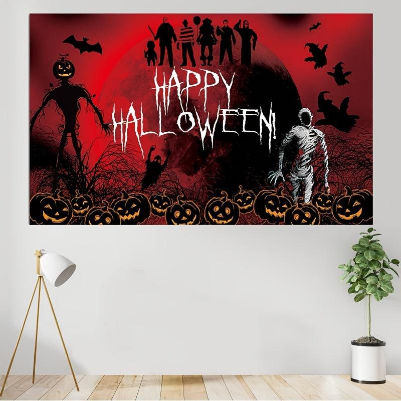 Halloween Banner Scary Happy Halloween Background Halloween Party Supplies