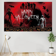Halloween Banner Scary Happy Halloween Background Halloween Party Supplies