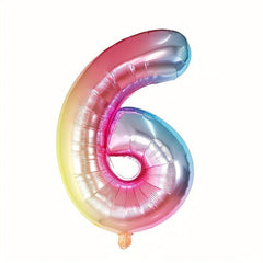 30 inch Gradient Number Aluminum Film Balloon Birthday Party Decoration
