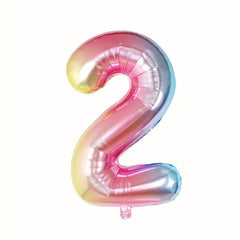 30 inch Gradient Number Aluminum Film Balloon Birthday Party Decoration