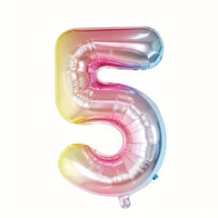 30 inch Gradient Number Aluminum Film Balloon Birthday Party Decoration
