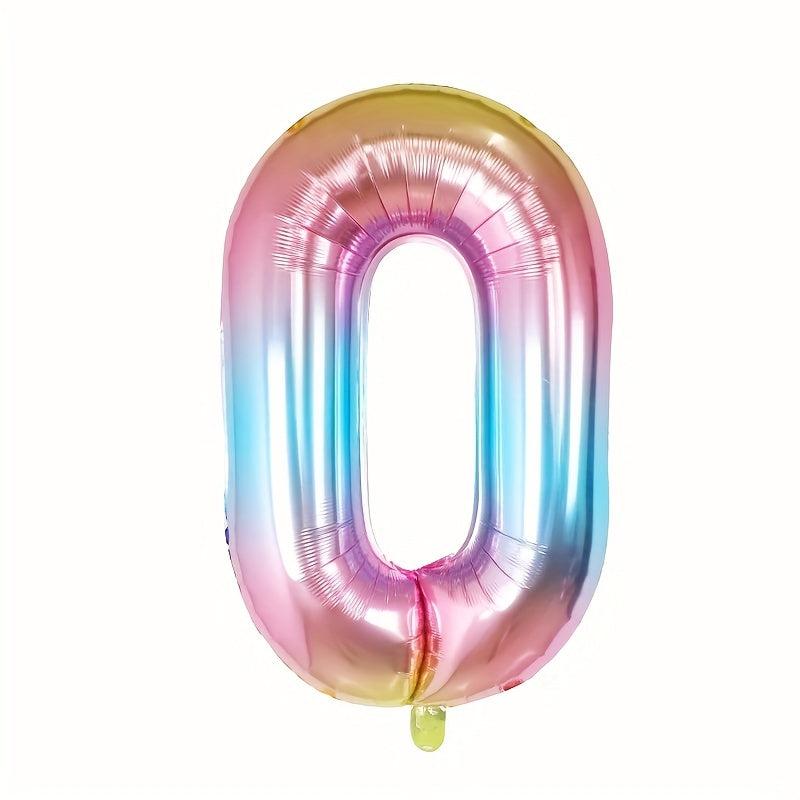 30 inch Gradient Number Aluminum Film Balloon Birthday Party Decoration