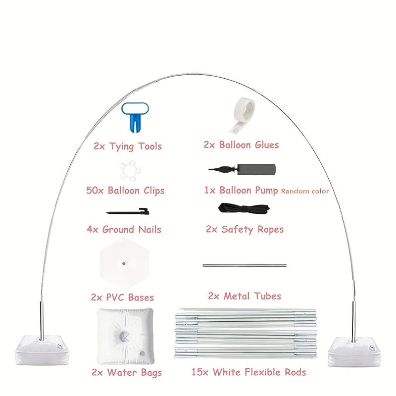 82pcs Rod Oversized Arch Balloon Set Wedding Birthday Baby Shower Decor