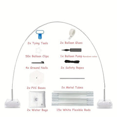 82pcs Rod Oversized Arch Balloon Set Wedding Birthday Baby Shower Decor