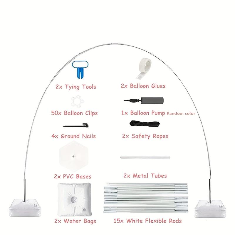 82pcs Rod Oversized Arch Balloon Set Wedding Birthday Baby Shower Decor