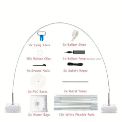 82pcs Rod Oversized Arch Balloon Set Wedding Birthday Baby Shower Decor