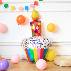 1pcs High Cake Series Aluminum Balloons Assorted Birthday Party Decor