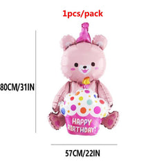 1pcs High Cake Series Aluminum Balloons Assorted Birthday Party Decor