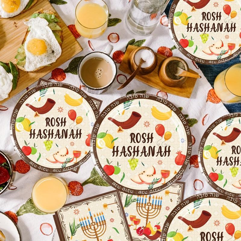 Rosh Hashanah Party Supplies Set for 12 Guests