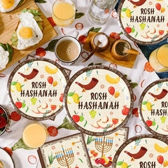 Rosh Hashanah Party Supplies Set for 12 Guests