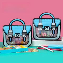 10pcs School Bag Shape Gift Bags for Birthdays and Parties