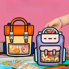 10pcs School Bag Shape Gift Bags for Birthdays and Parties