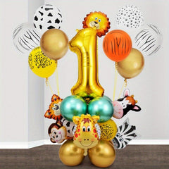 Forest Animal Party Balloon Set for Birthday and Carnival Decor