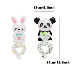 10pc Safari Balloon Animal Zoo Wrist Bracelets for Birthday Party Assorted Style