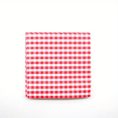 20pcs Disposable Red & Gingham Paper Napkin Dinnerware Supplies for Parties
