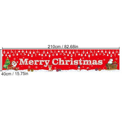 Christmas Porch Sign 15.7 x 70.87 Banner Indoor Outdoor Decoration