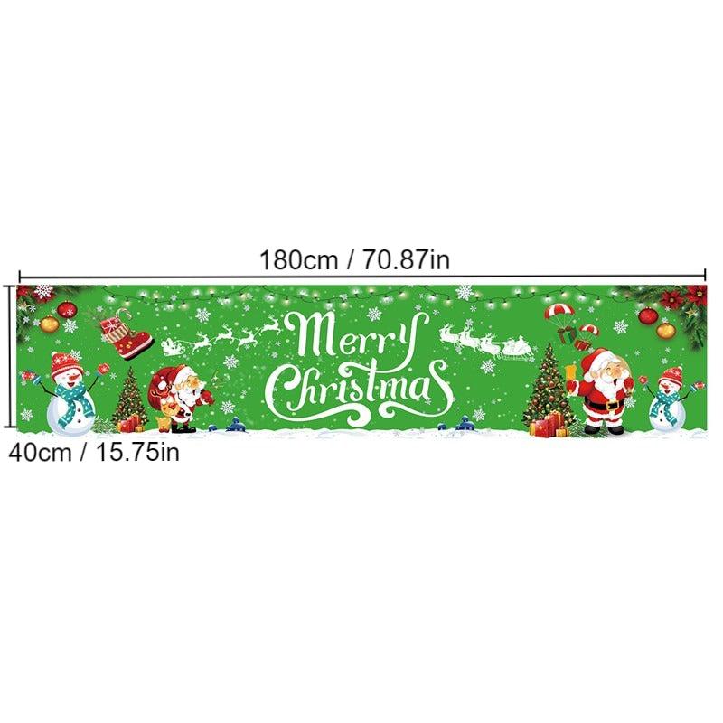 Christmas Porch Sign 15.7 x 70.87 Banner Indoor Outdoor Decoration