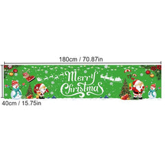 Christmas Porch Sign 15.7 x 70.87 Banner Indoor Outdoor Decoration
