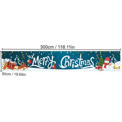 Christmas Porch Sign 15.7 x 70.87 Banner Indoor Outdoor Decoration