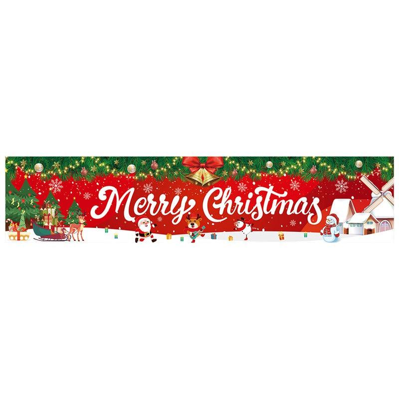 Christmas Porch Sign 15.7 x 70.87 Banner Indoor Outdoor Decoration