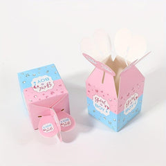 10pcs Pink Gender Reveal Candy Box Baby Shower Supplies