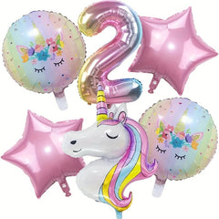 Unicorn Balloons Birthday Party Decoration Set