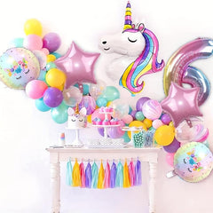 Unicorn Balloons Birthday Party Decoration Set