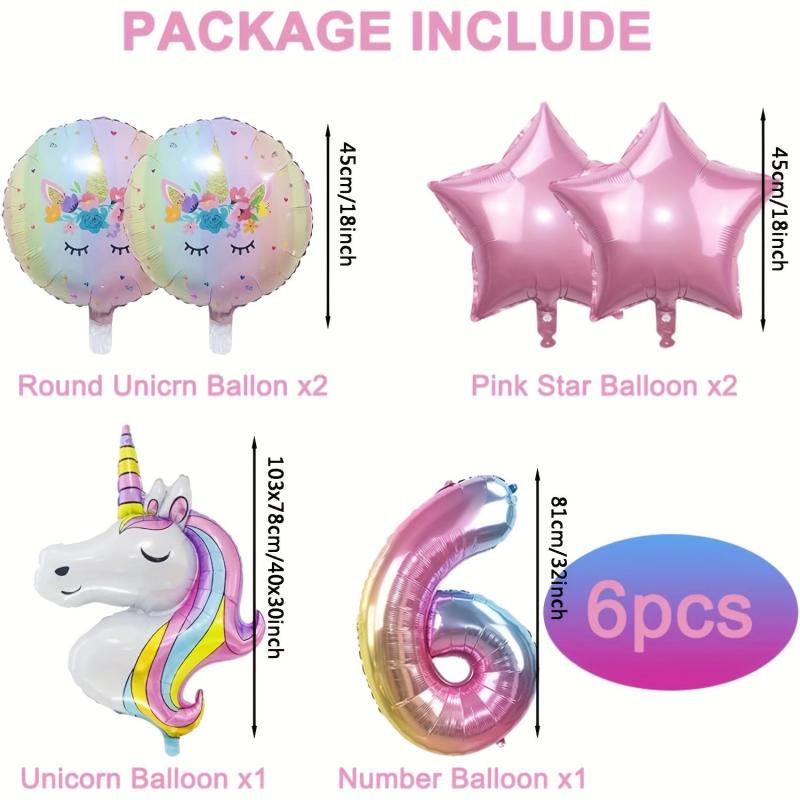 Unicorn Balloons Birthday Party Decoration Set