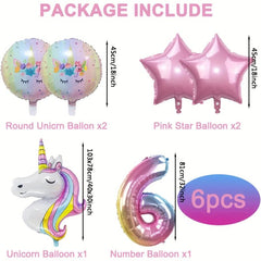 Unicorn Balloons Birthday Party Decoration Set