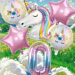 Unicorn Balloons Birthday Party Decoration Set
