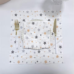 20pcs Star Printed Party Napkins Birthday Party Decoration Napkins